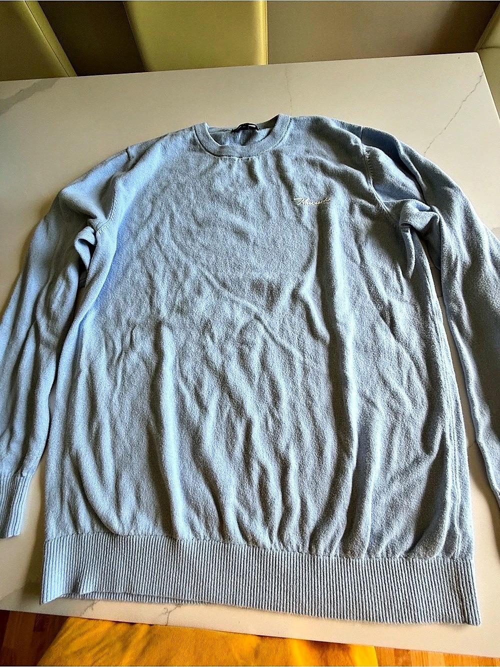 Macade Tour Crewneck Sweater in Blue